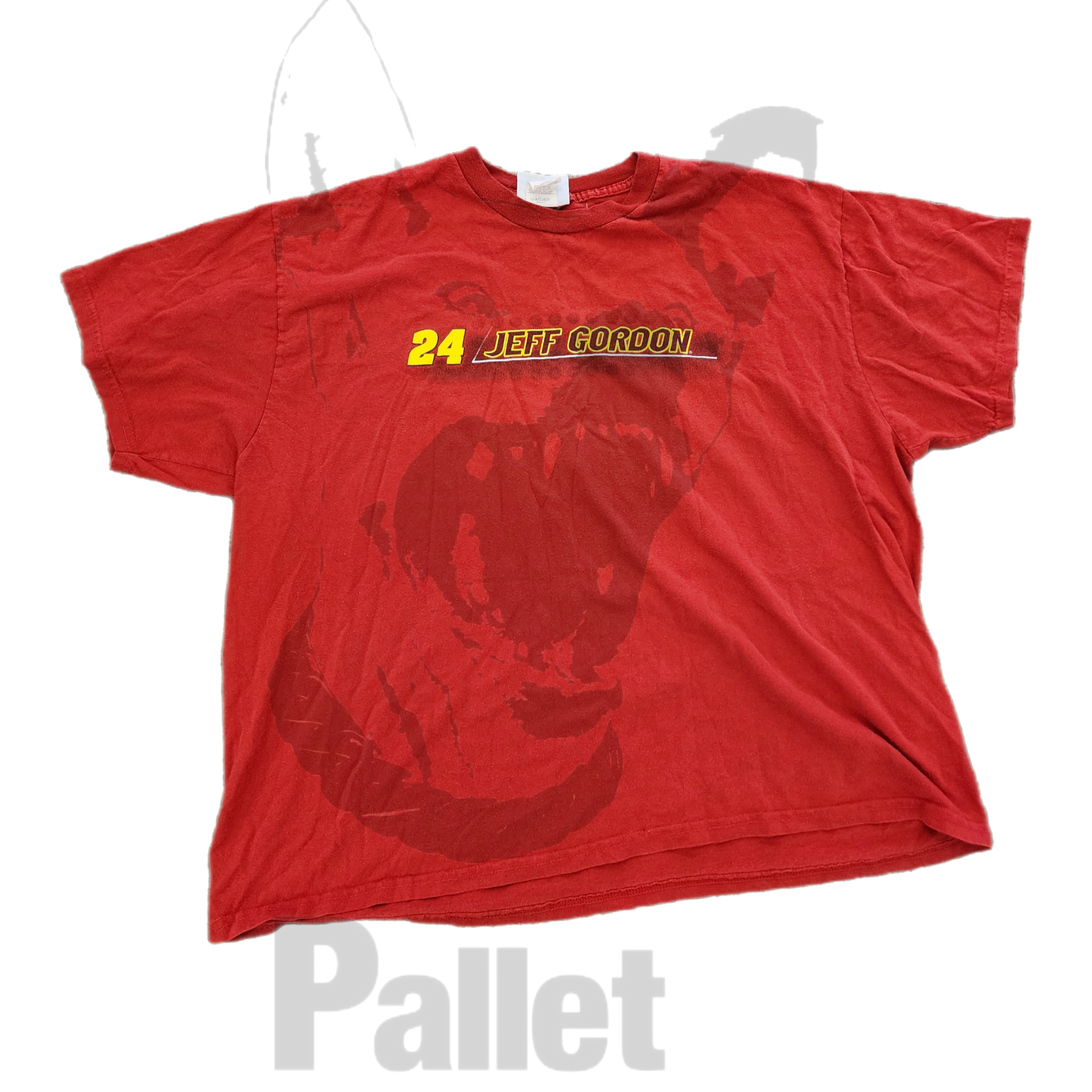 Vintage -"Jeff Gordon Nascar Red Tee" -Size XXL