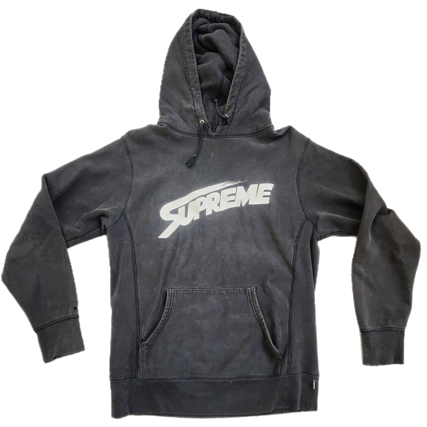 Supreme Script logo Black Hoodie - Size Medium