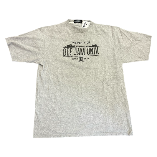 Def Jam Grey Tee - Size X-Large