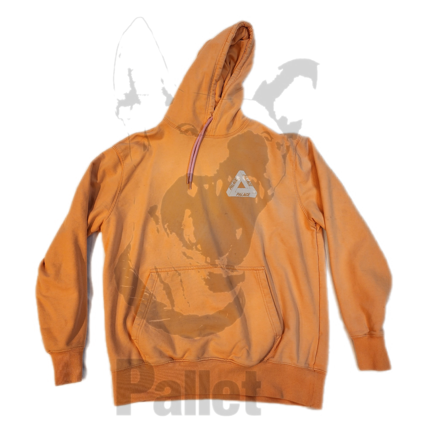 Palace - "Peach Logo Hoodie" - Size Large