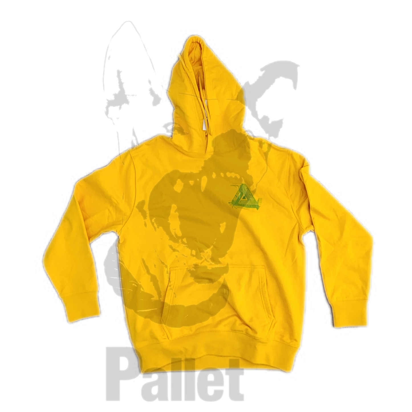 Palace - "Circuit Board Yellow Hoodie" -  Size Large