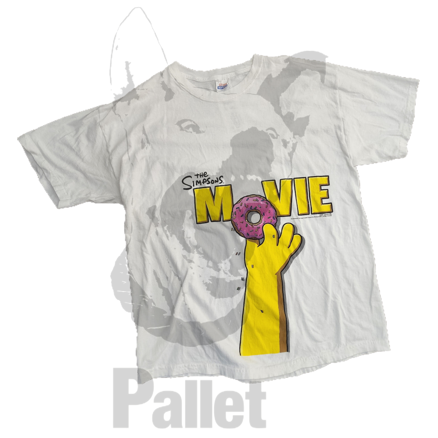 Vintage - "The Simpsons Movie White Tee' - Size XL