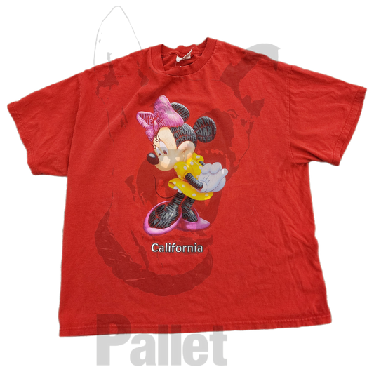 Vintage - " Minnie Mouse Gel Red Tee" - Size XL