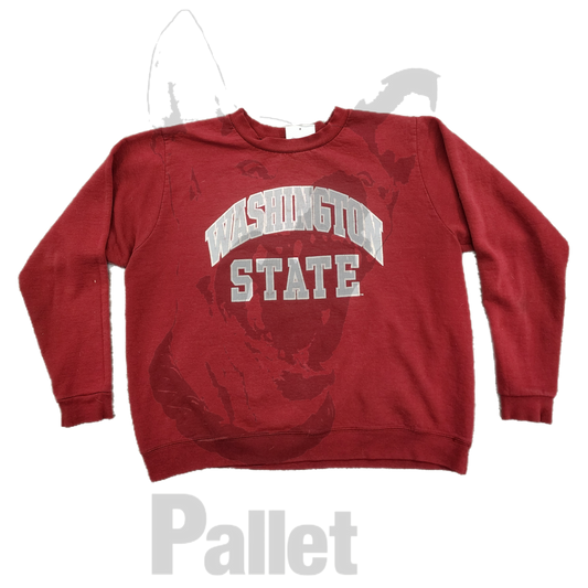 Vintage - "Washington State Red Crewneck" - Size Large