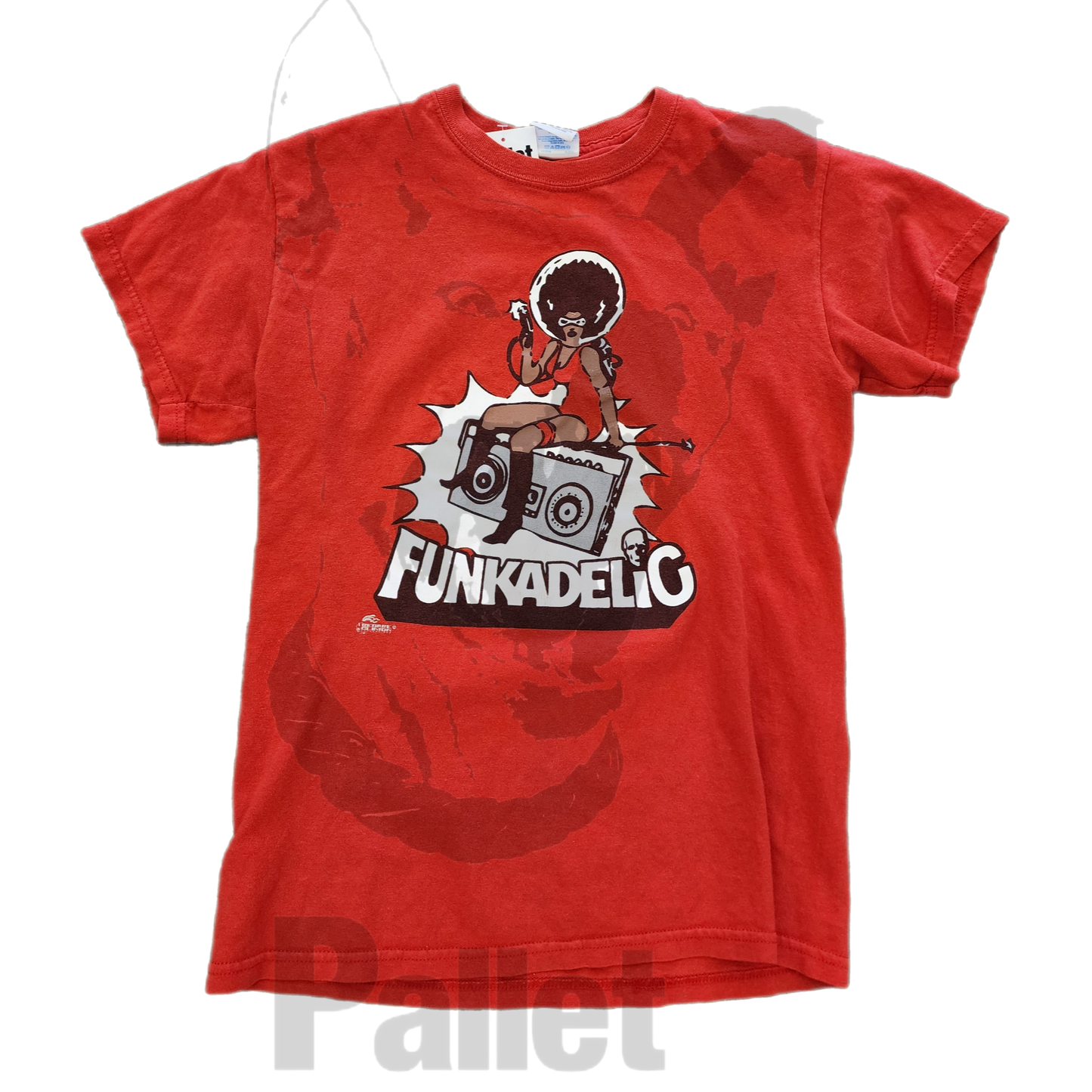 Vintage -" Funkadelic Red tee"- Size small