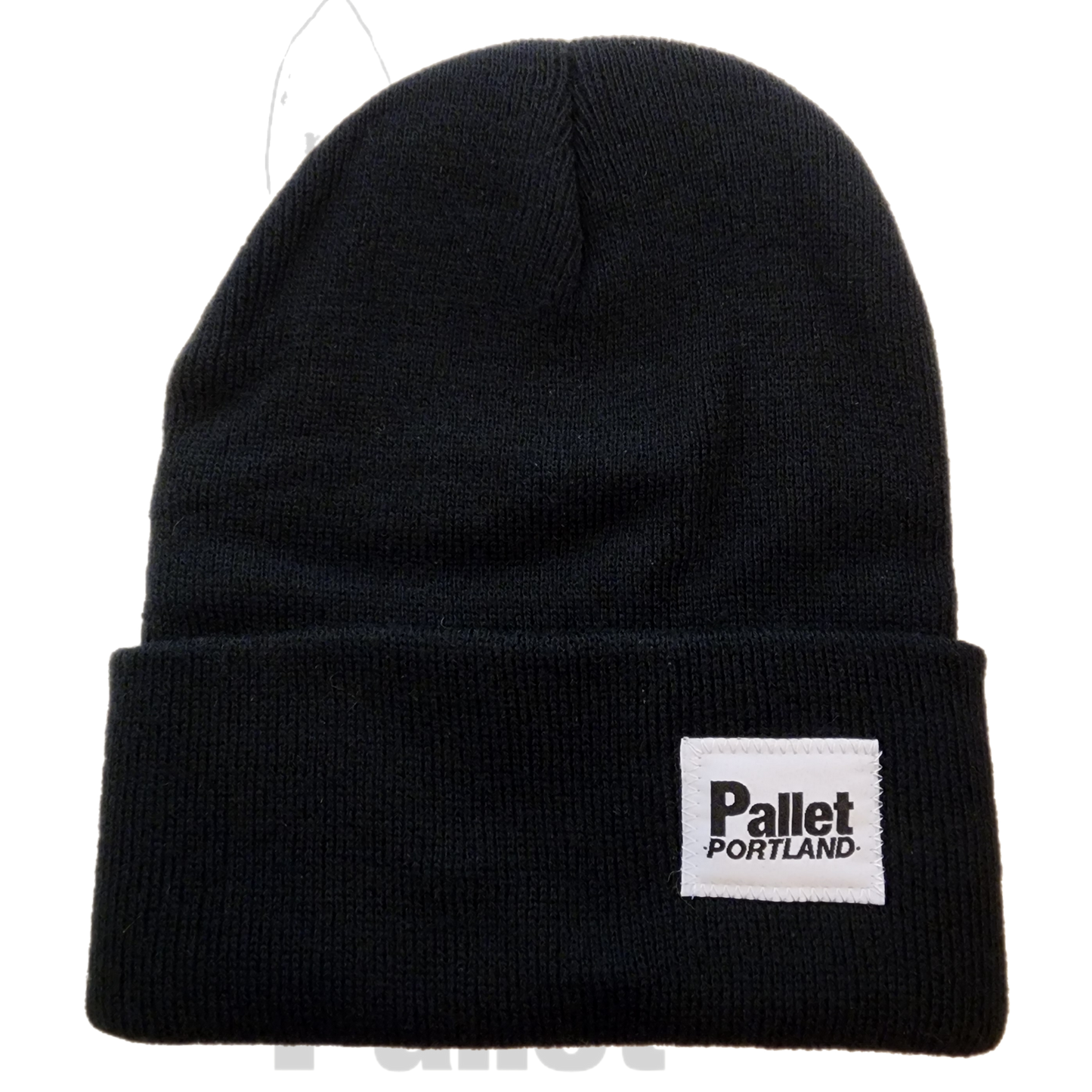 Pallet Portland -"Black Knit Beanie" -Size OS