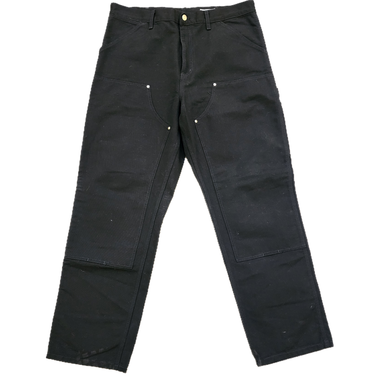 Carharrt WIP Double Knee Black Pants - Size 36