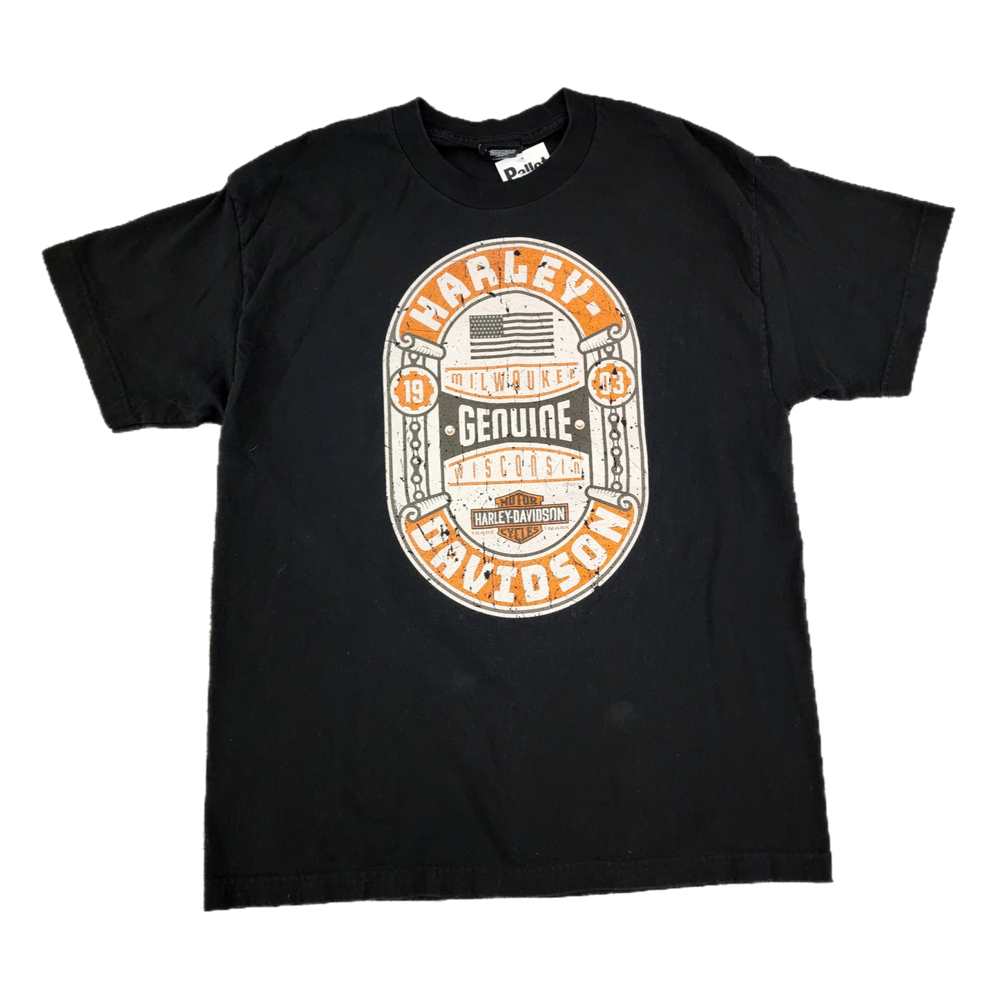 Harley Davidson Test Print Tee Black - Size L