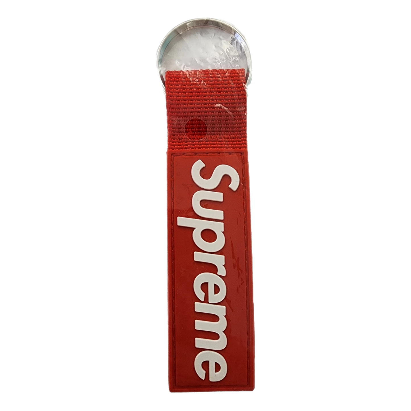 Supreme Webbing Keychain Red