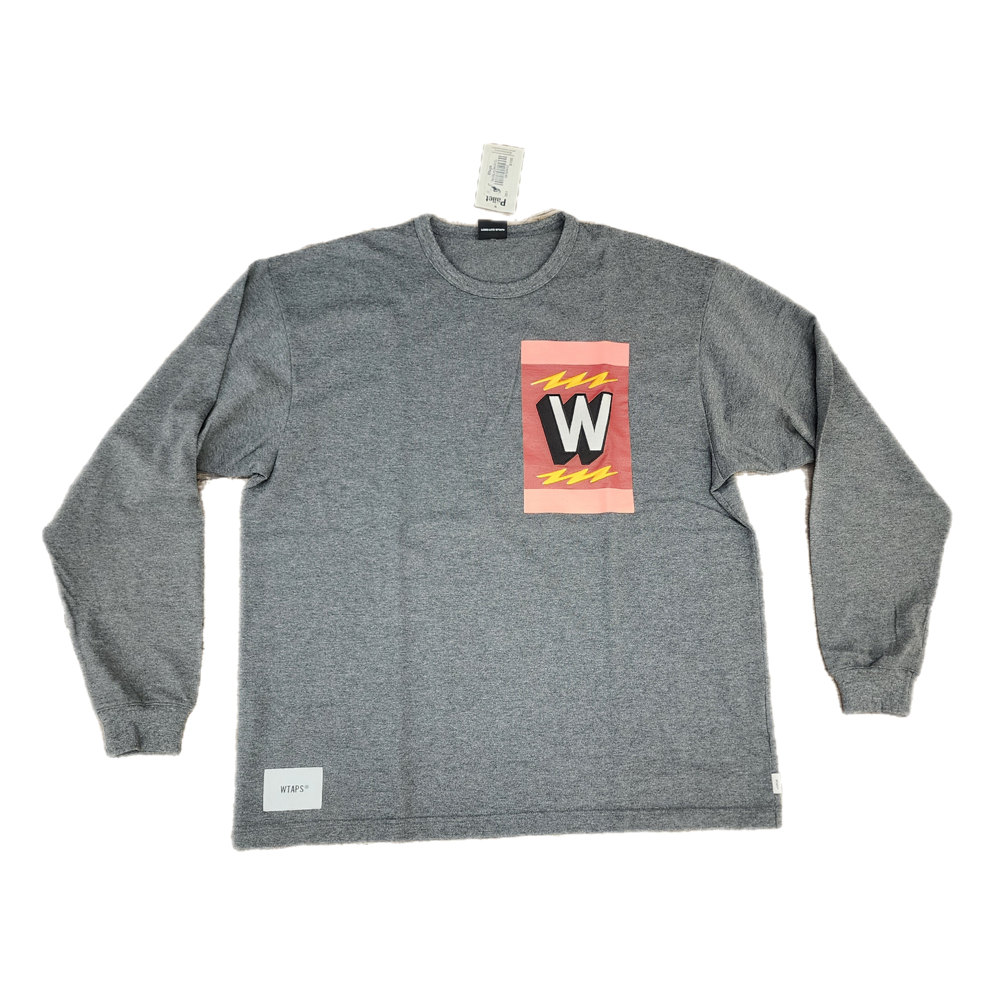 Wtaps Tremor Grey Long Sleeve Shirt - Size Large