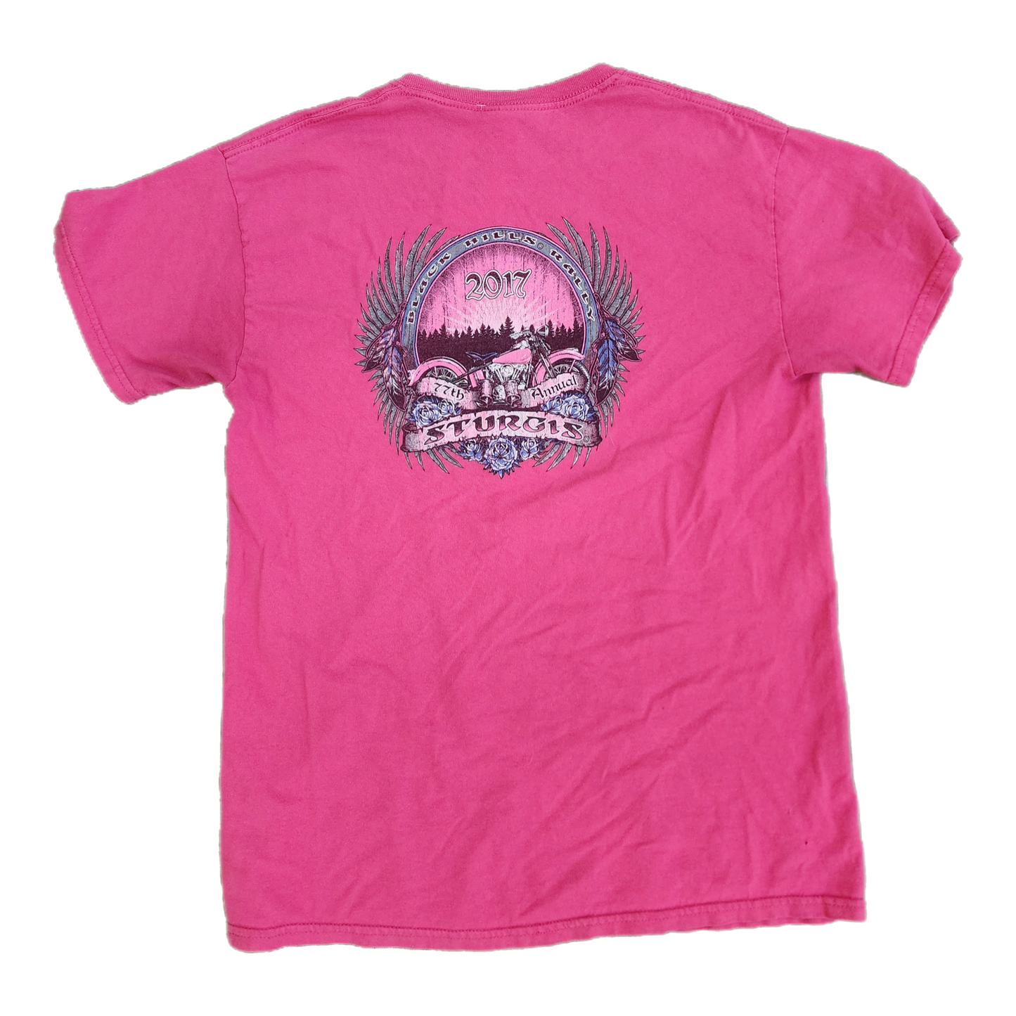 Sturgis Motorcycle Pink Tee - Size Medium