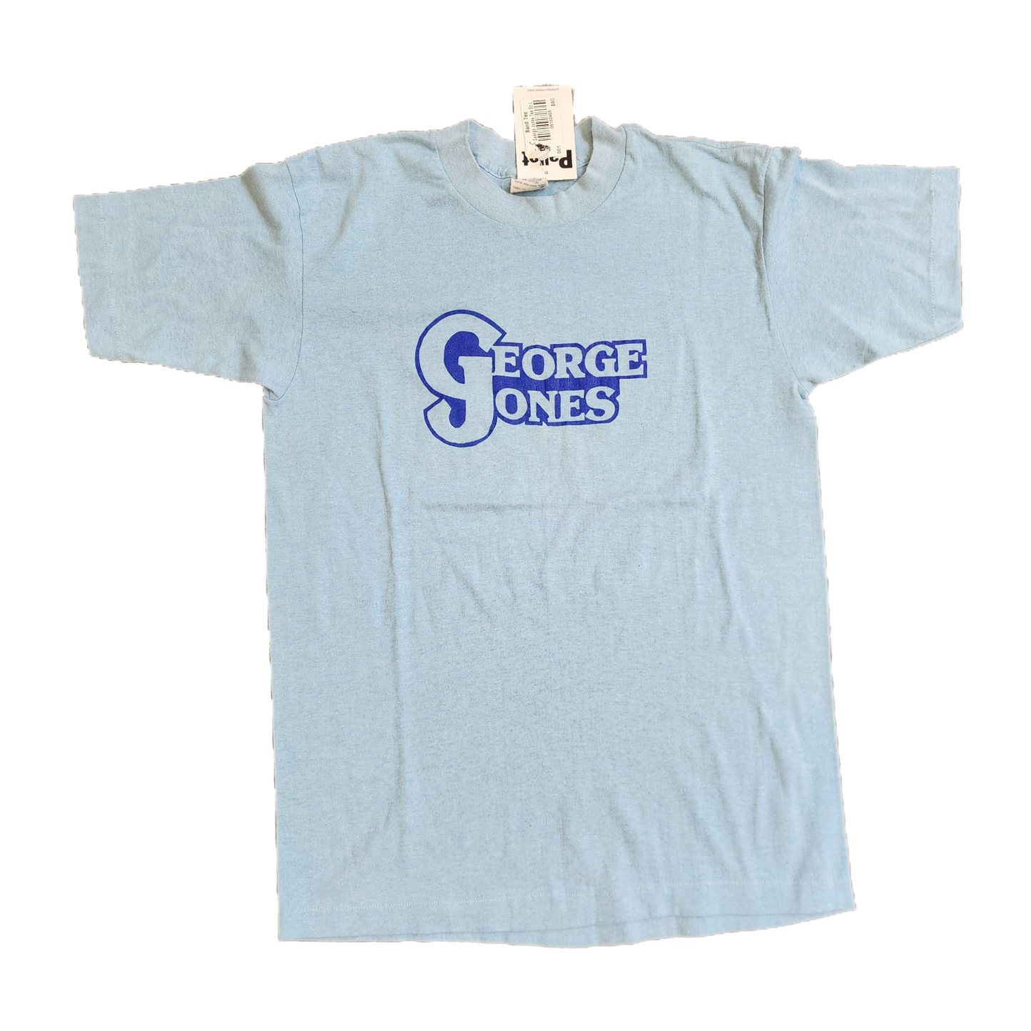 Band Tee George Jones Blue Tee - Size Large