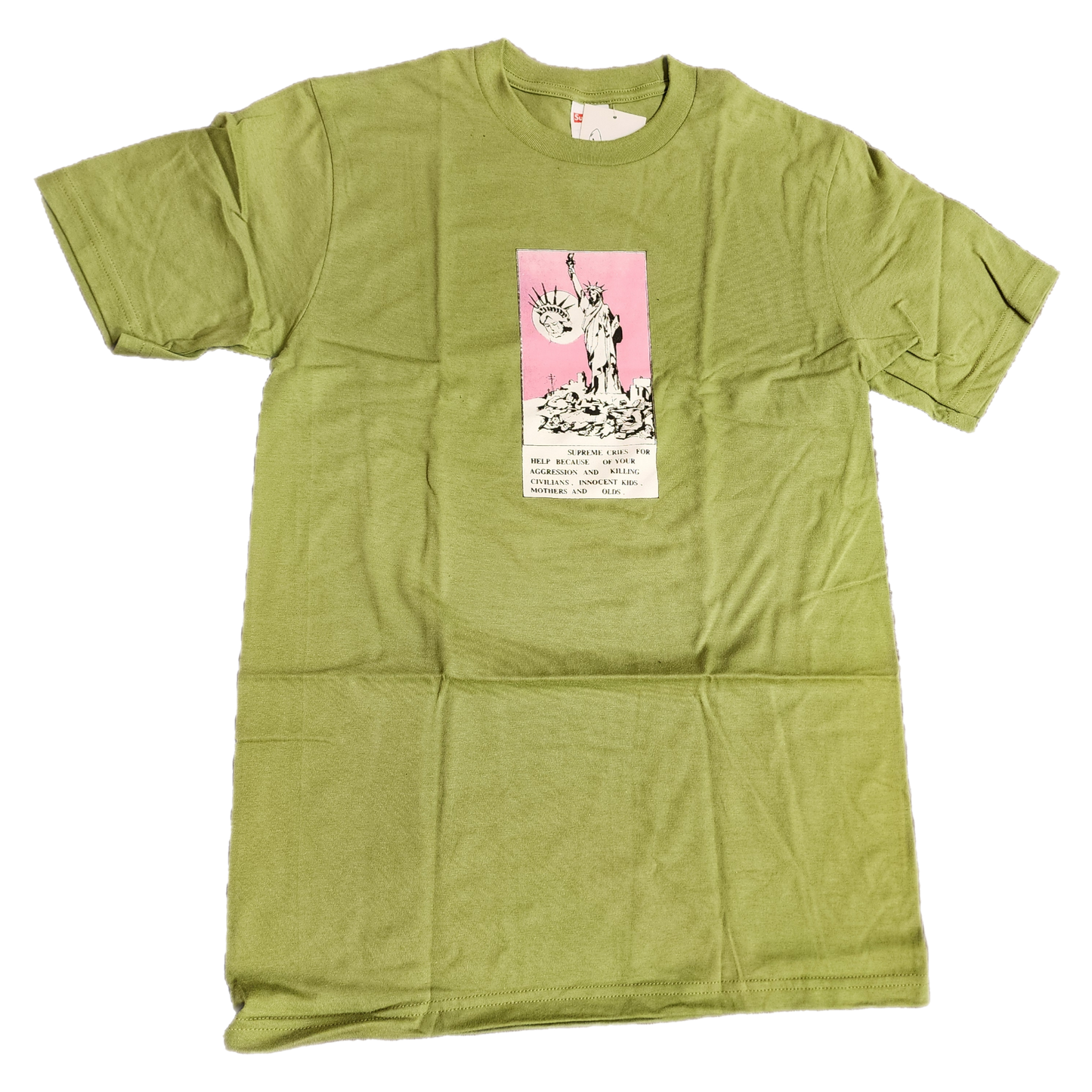 Supreme Liberty Green Tee - Size Small