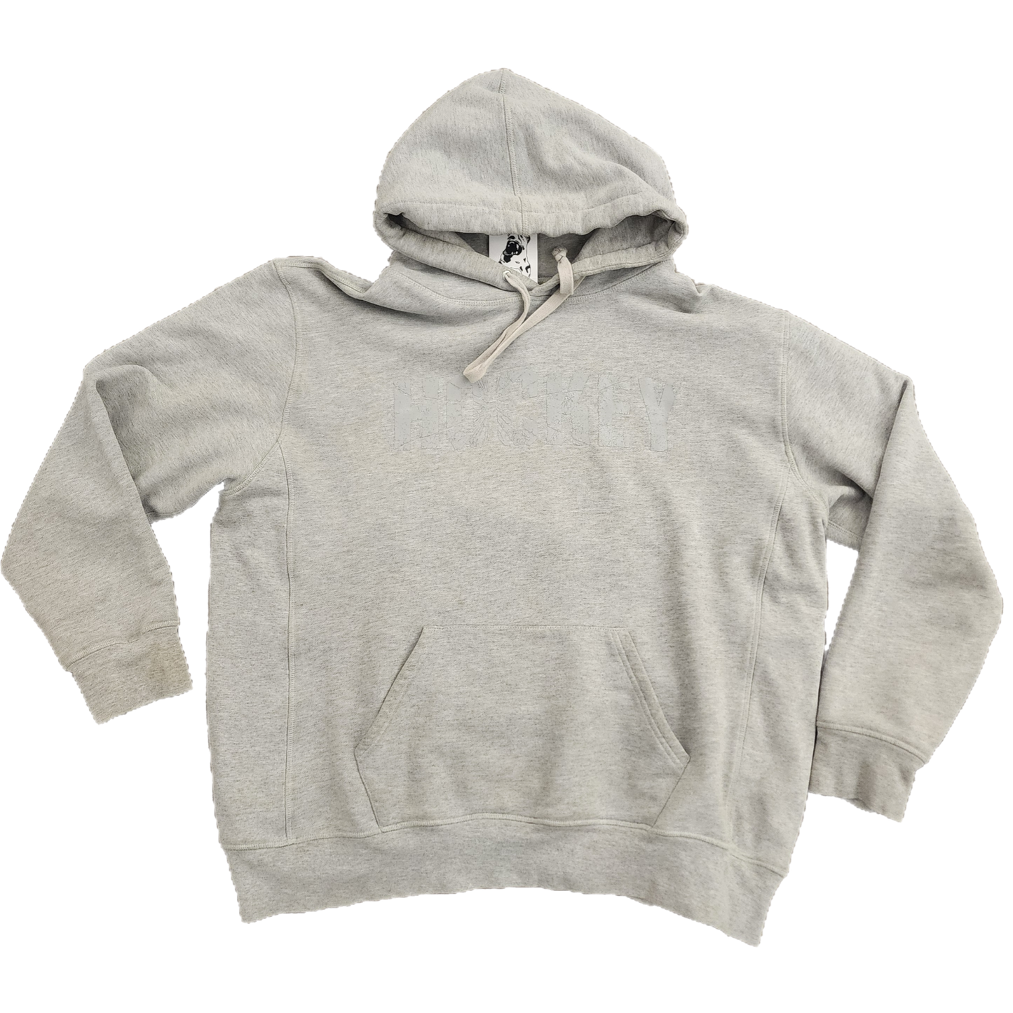 Hockey Reflective Logo Shatter Grey Hoodie - Size Large