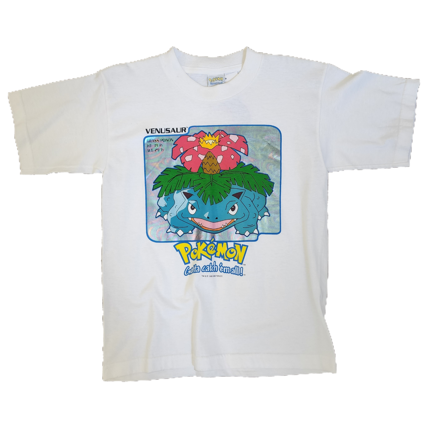 Vintage Pokemon Venusaur White Tee - Size Medium