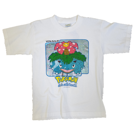 Vintage Pokemon Venusaur White Tee - Size Medium