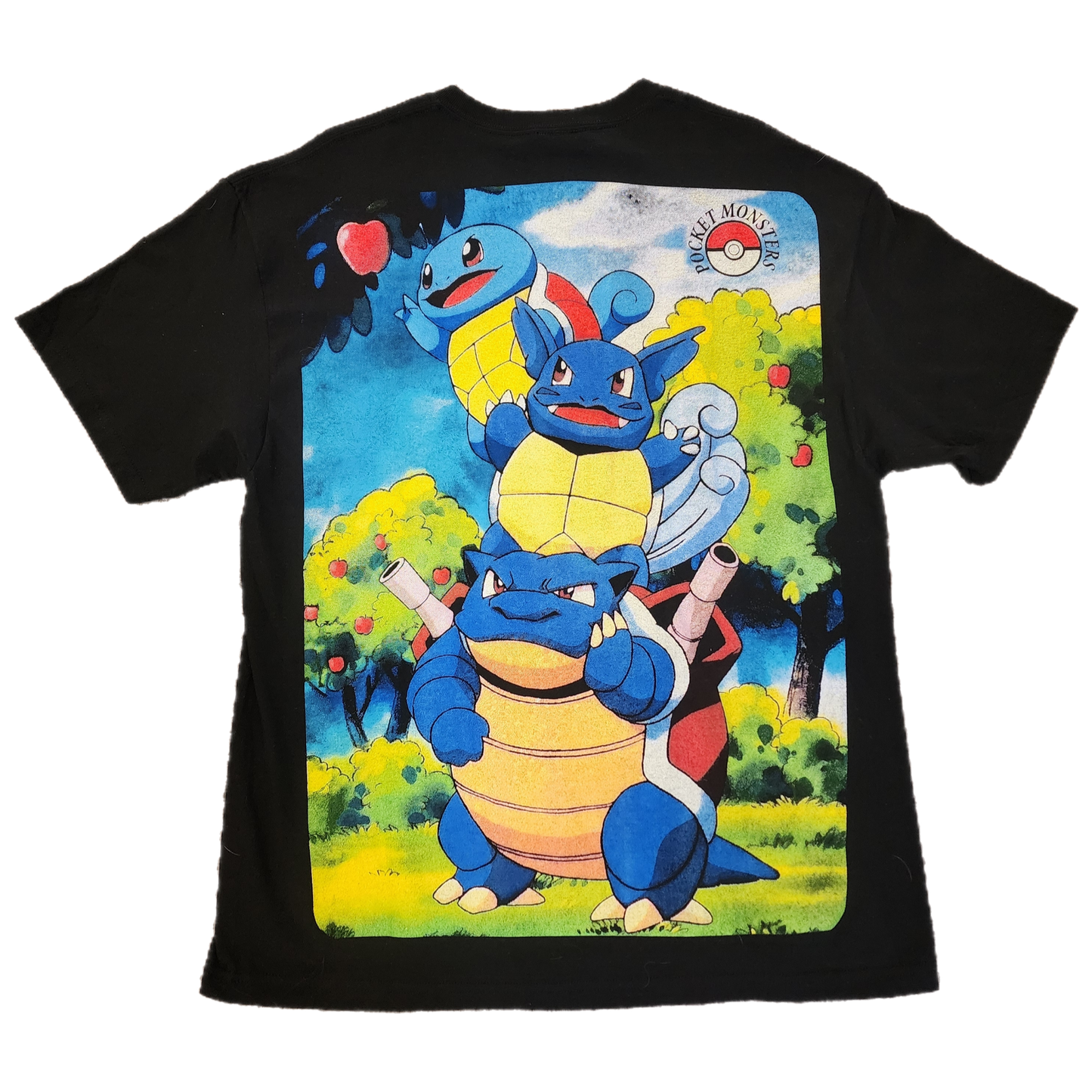 Backstock Co Squirtle Black Tee - Size X-Large