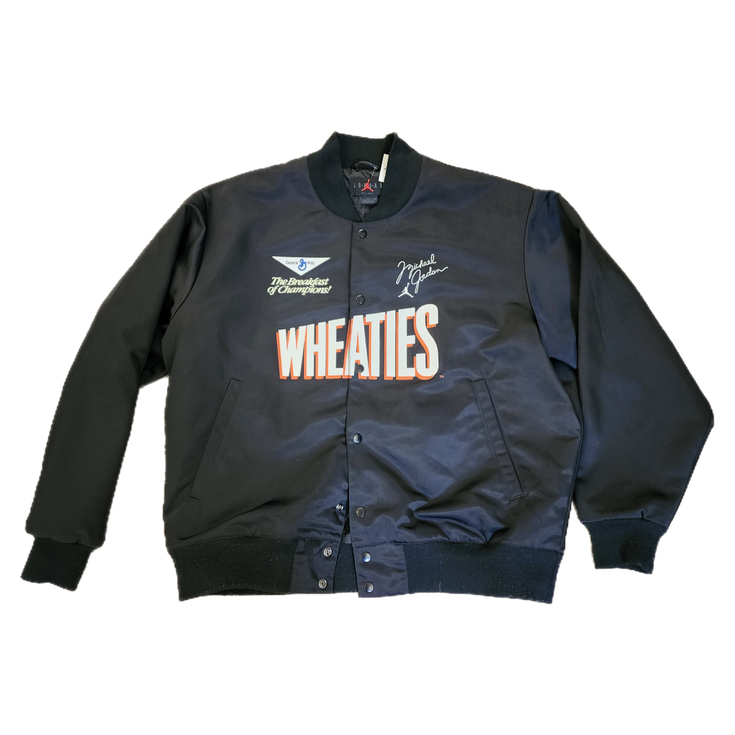 Jordan Friends & Family Wheaties Black Jacket - Size X-Large