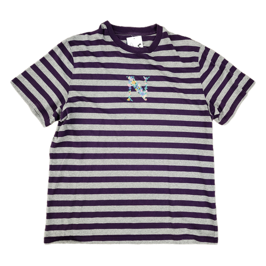 Noah Flower Striped Tee - Size Large