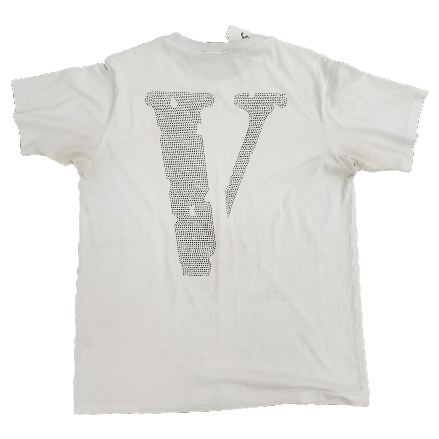 Vlone Friends Rhinestone White Tee - Size Medium