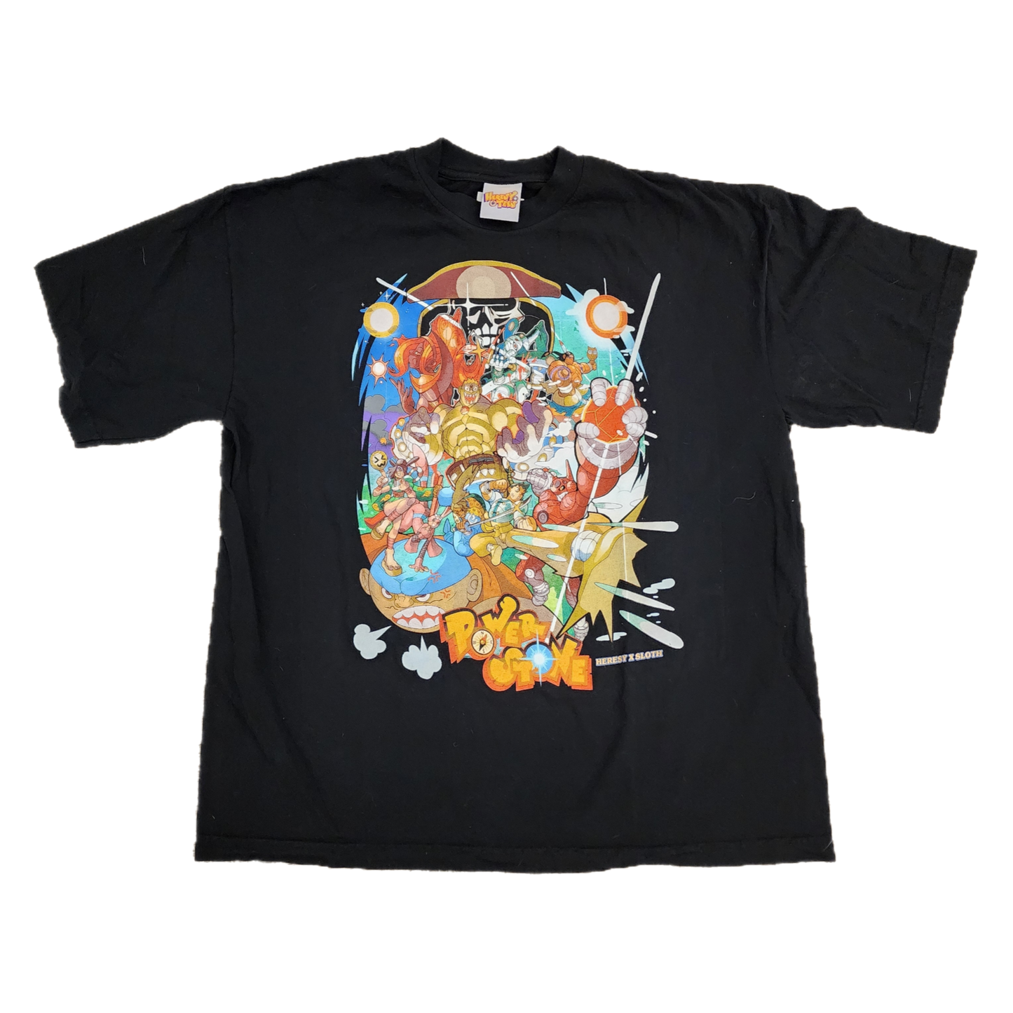 Heresy Tees Power Stone Black Tee - Size X-Large