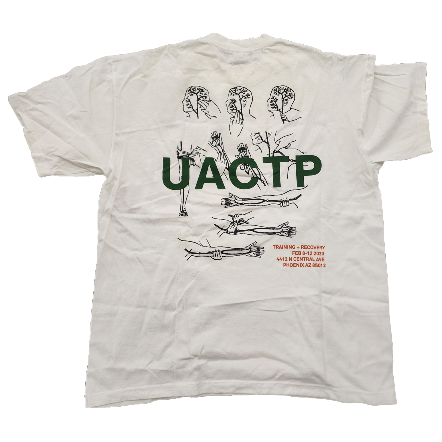 UNDFTD Training And Recovery White Tee - Size X-Large