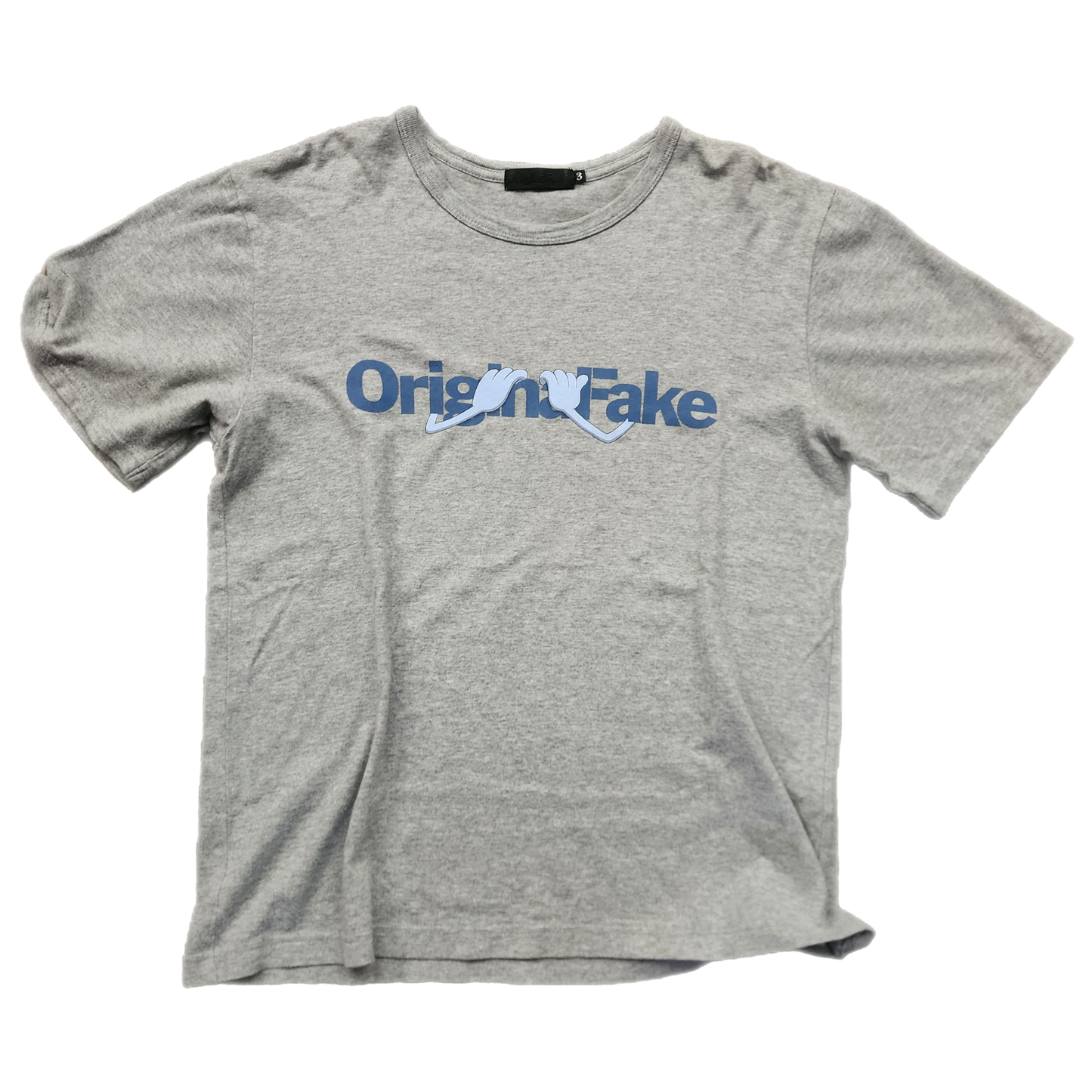 Orginal Fake Logo Grey Tee - Size Large