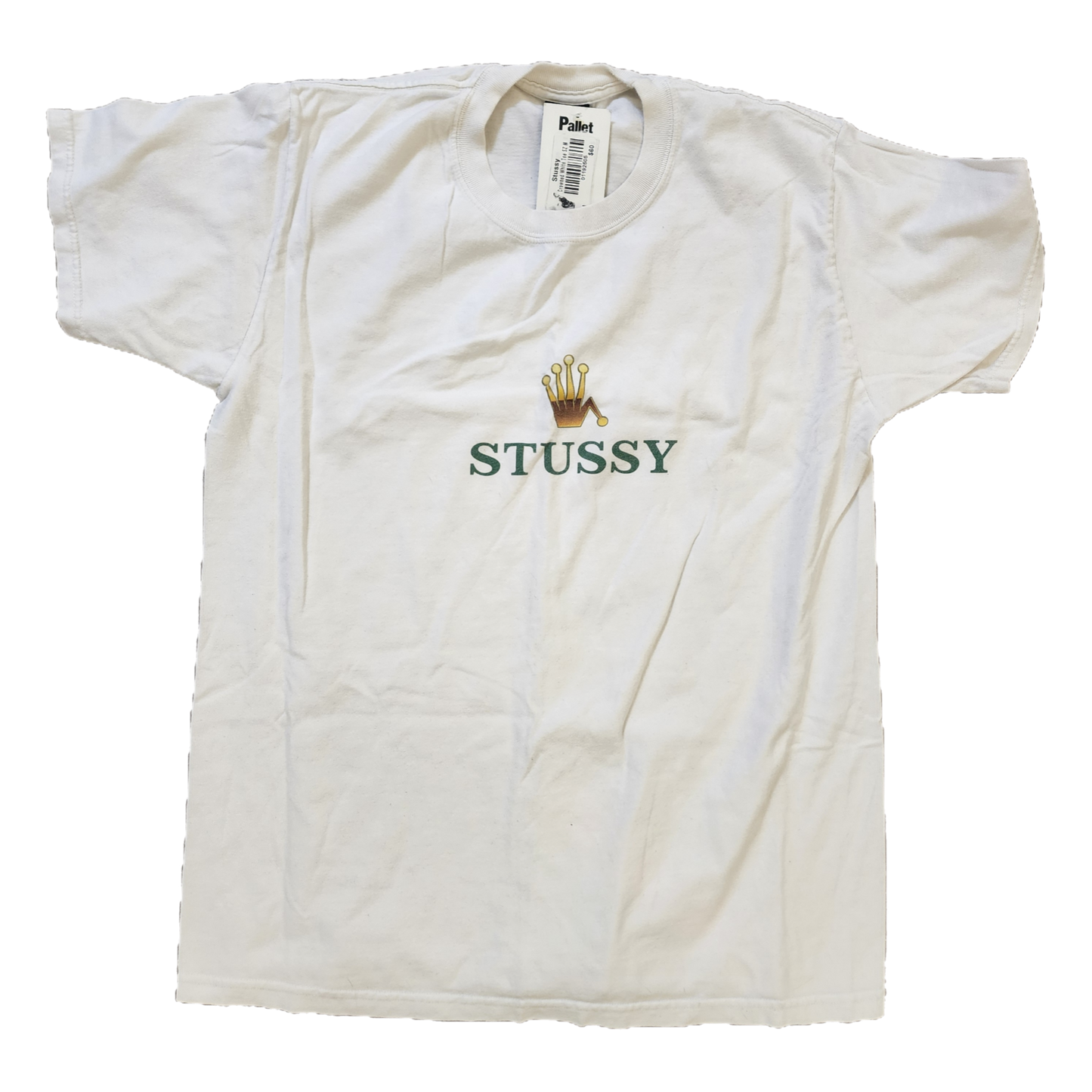 Stussy Crowned White Tee - Size Medium