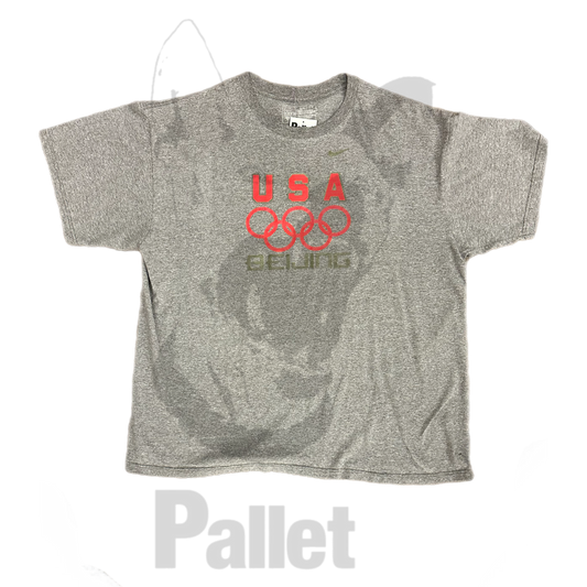 Nike -" Bejing Olympics USA Grey Tee"- Size X-Large