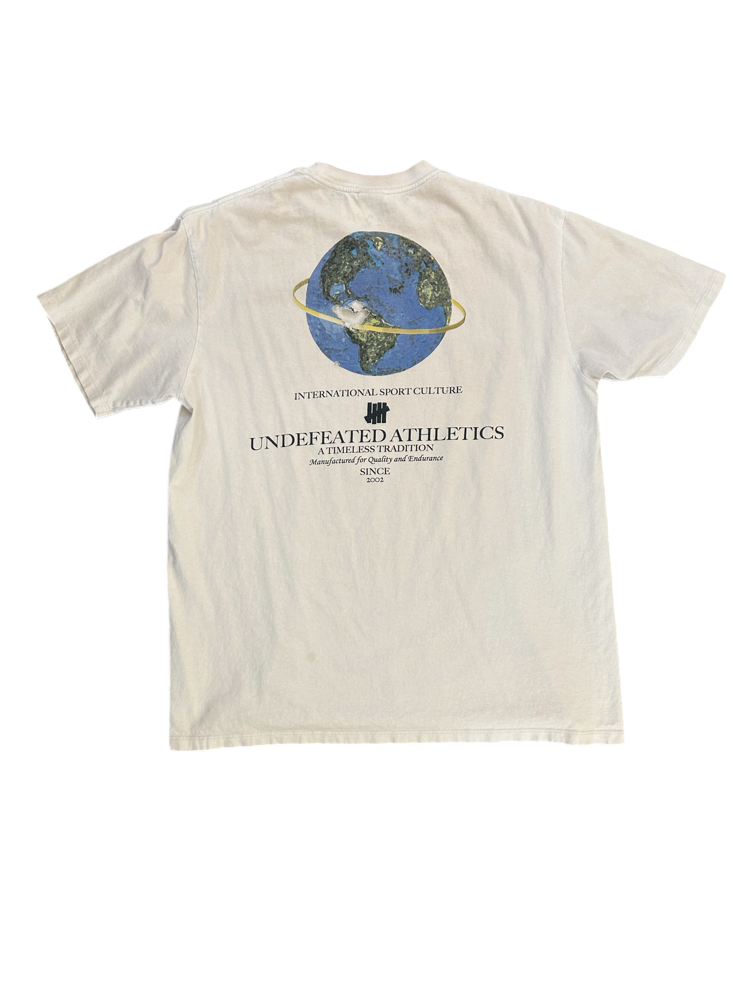 Undefeated World White Tee - Size X-Large