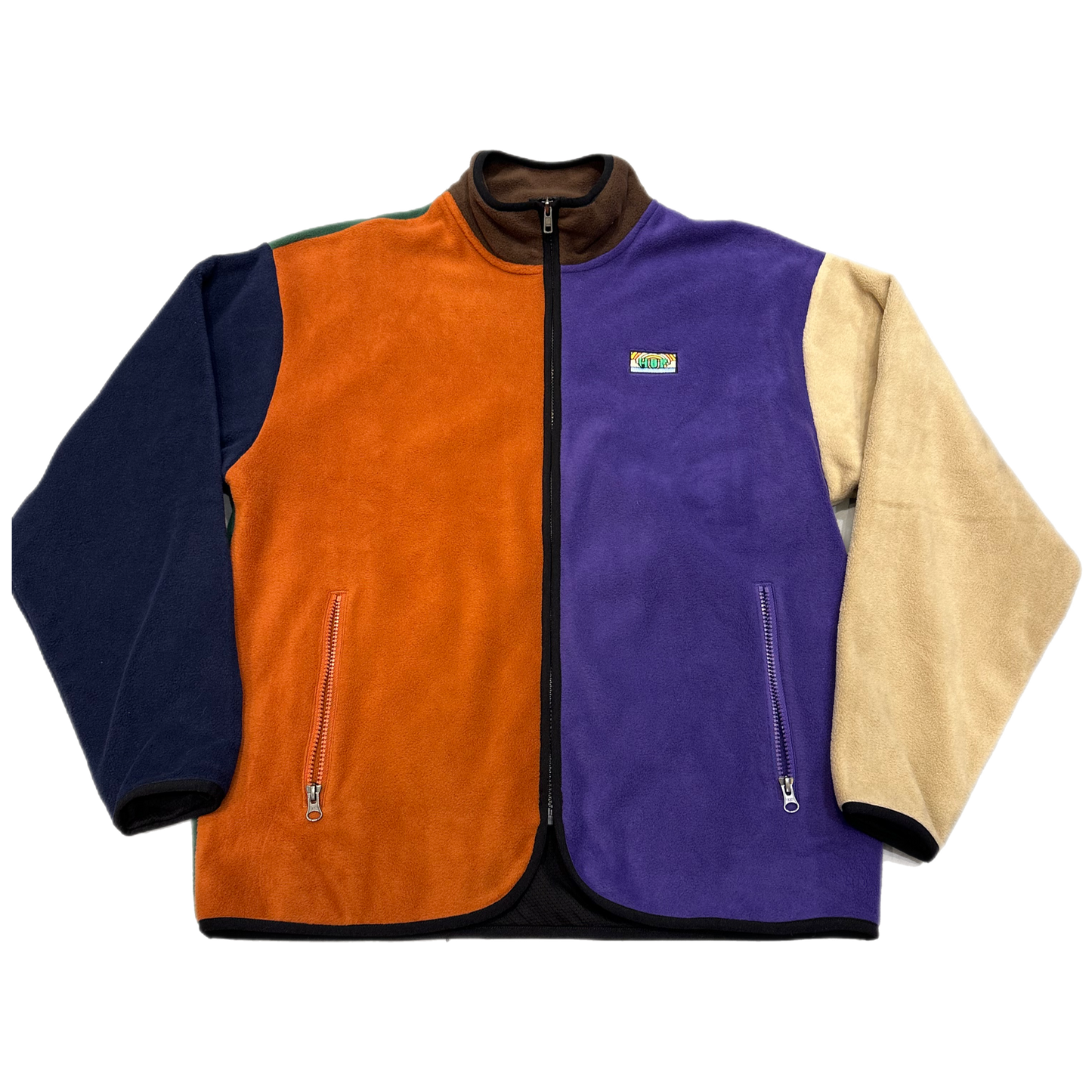 HUF - "Color Block Zip Up" - Size Medium