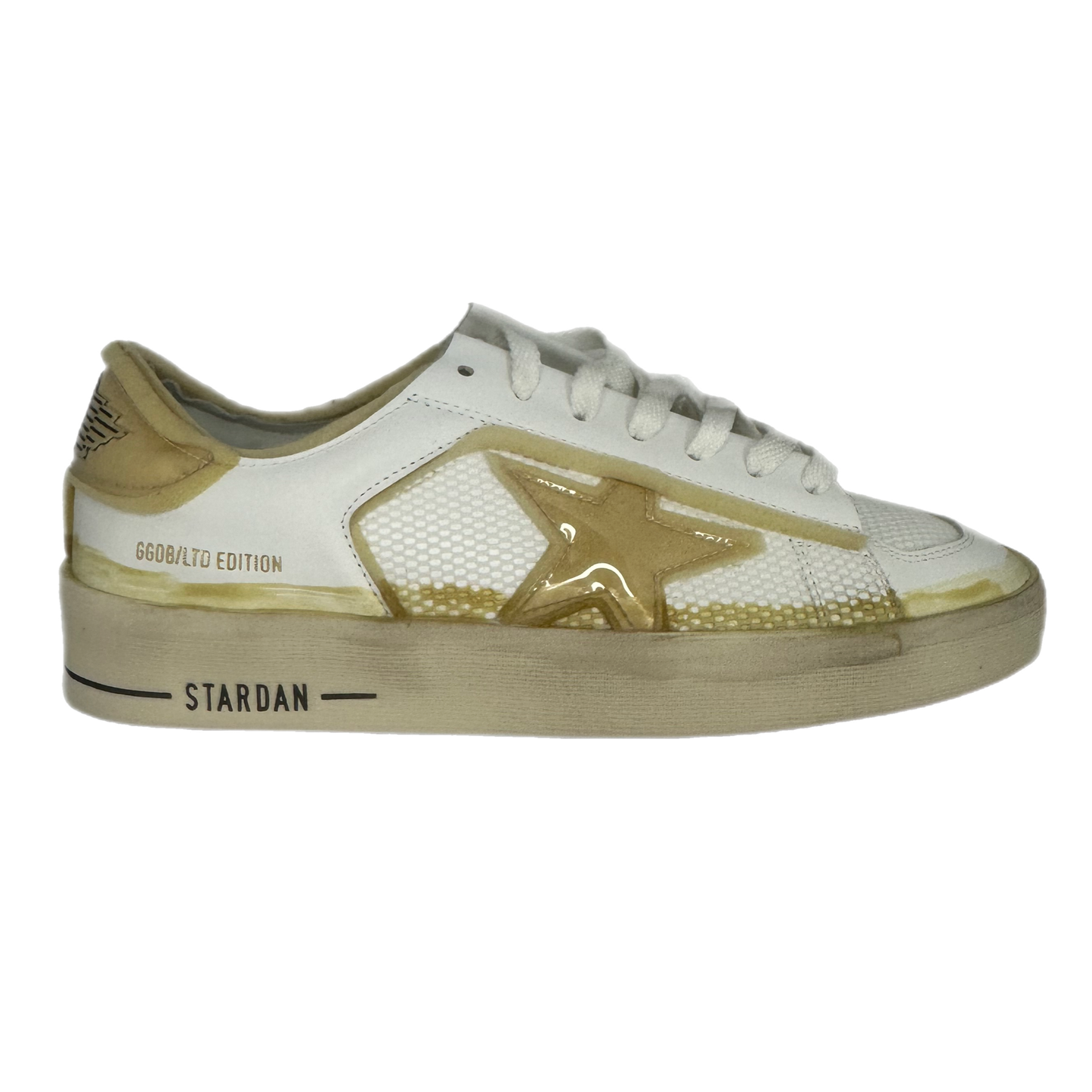 Golden Goose -" Stardan PVC Dirty White"- Size 6.5