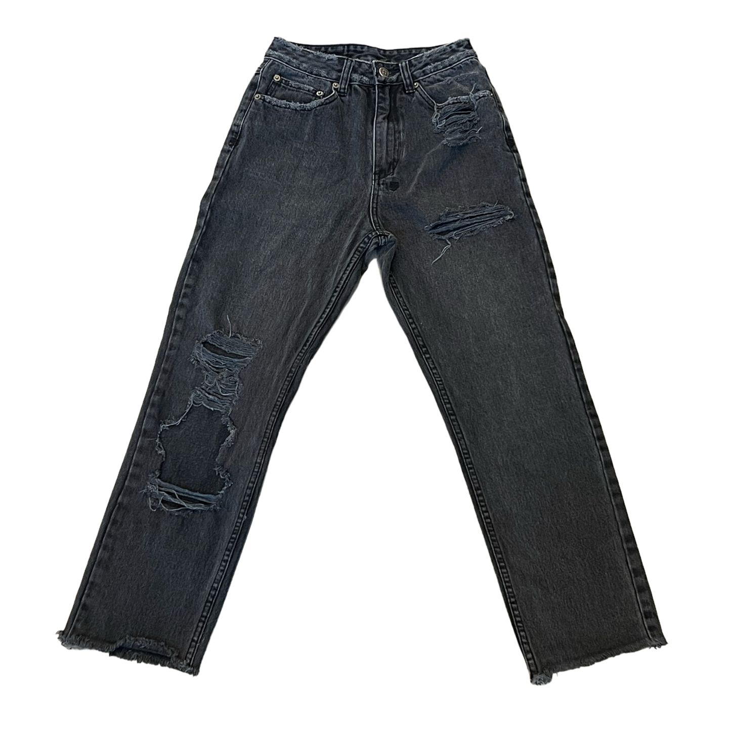 Ksubi - "Black Ripped Denim" - Size 26