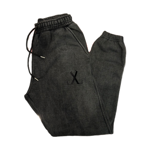 Loyalty Love -"Washed Black Jogger Pants"